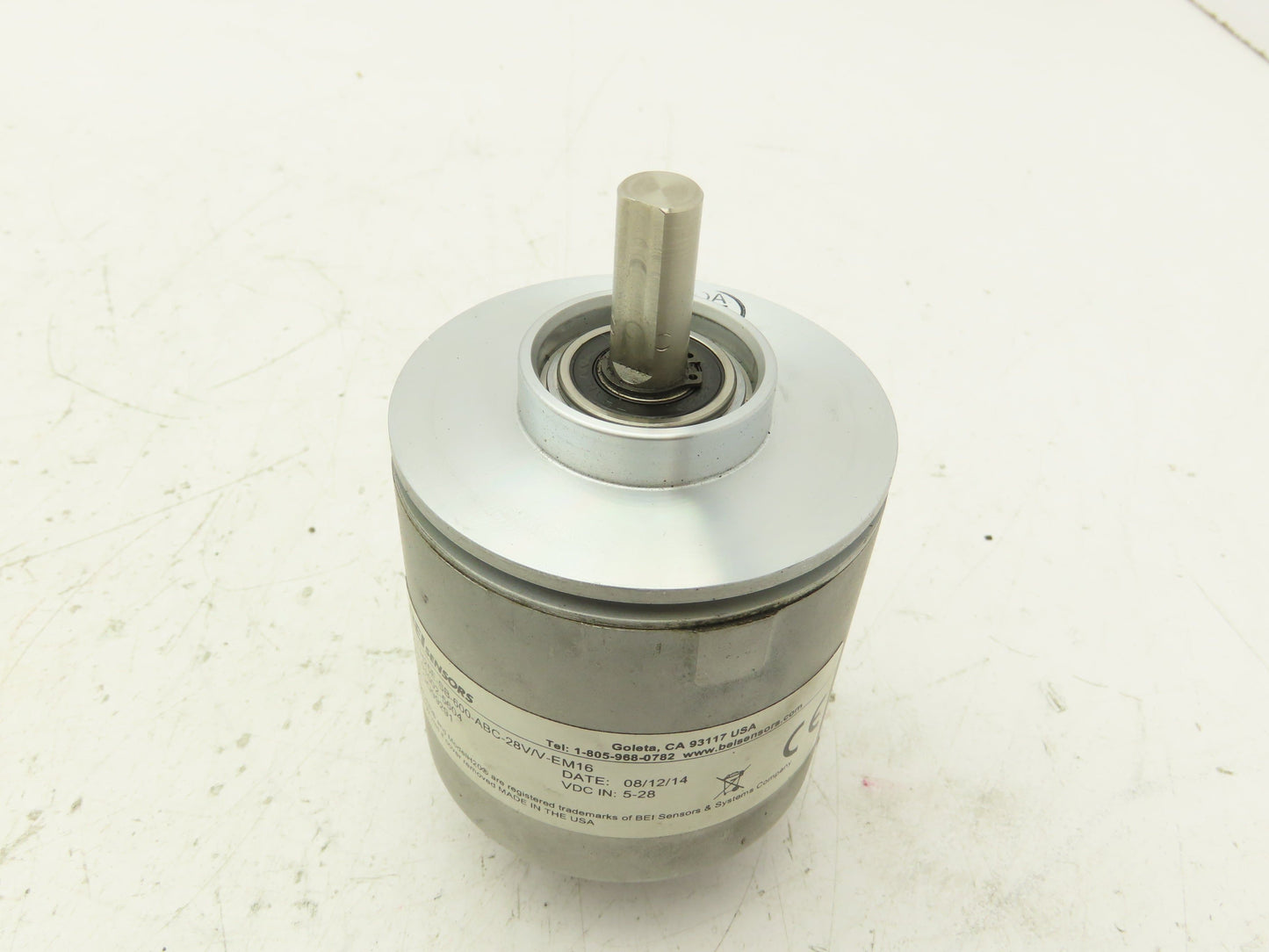 BEI Sensors H25E-SB-600-ABC-28V/V-EM16 Industrial Rotary Encoder 3/8" Shaft