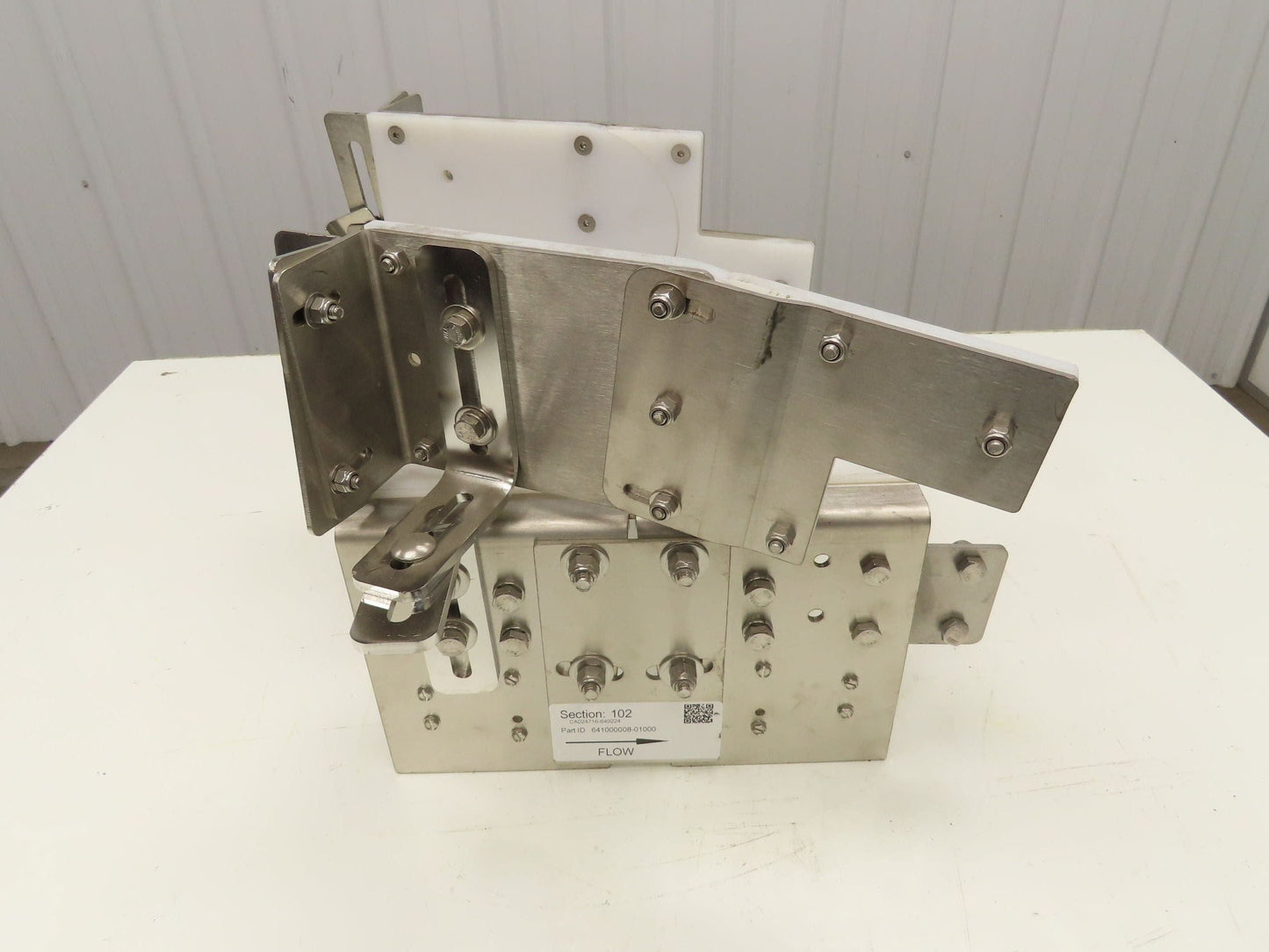 Arrowhead 10" Tabletop Belt Stainless Bottle Conveyor Diverter Section 12"L