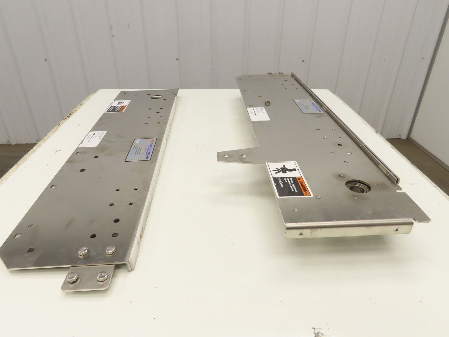 Arrowhead Tabletop Belt Steel Bottle Conveyor Set of 2 Side Panels 36" Section