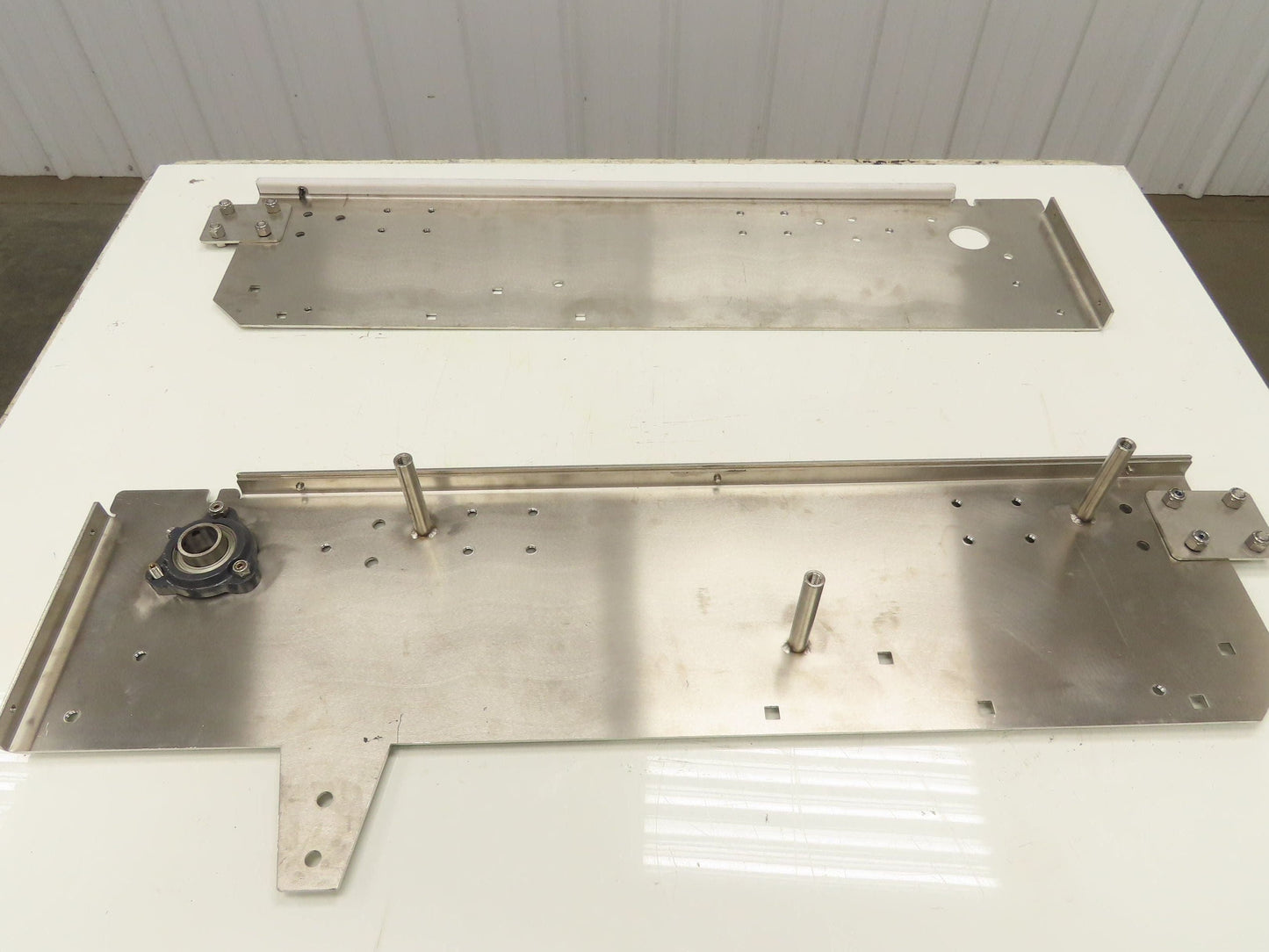 Arrowhead Tabletop Belt Steel Bottle Conveyor Set of 2 Side Panels 36" Section