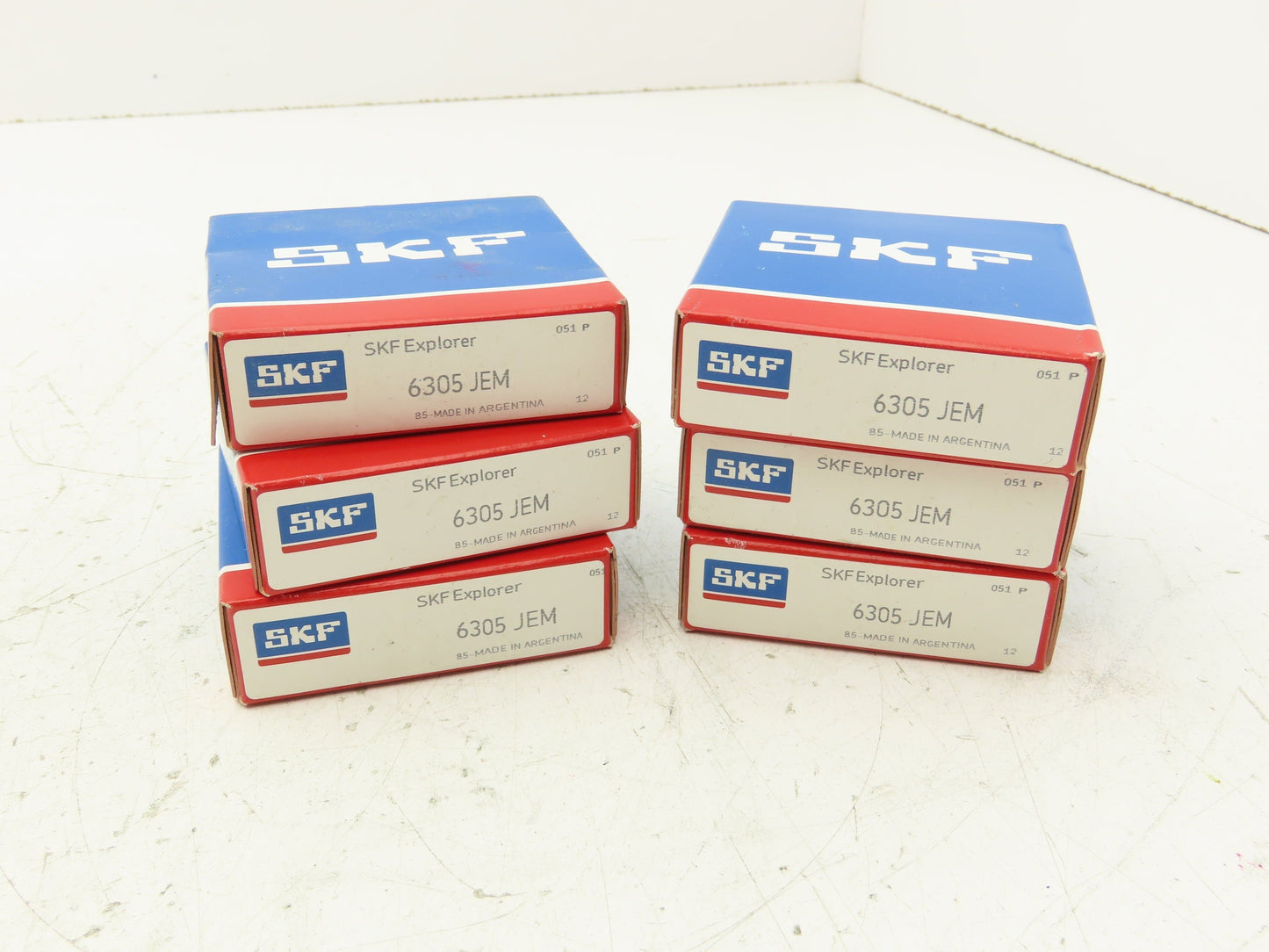 SKF 6305 JEM Deep Groove Ball Bearing 25mm ID 62mm OD Lot of 6