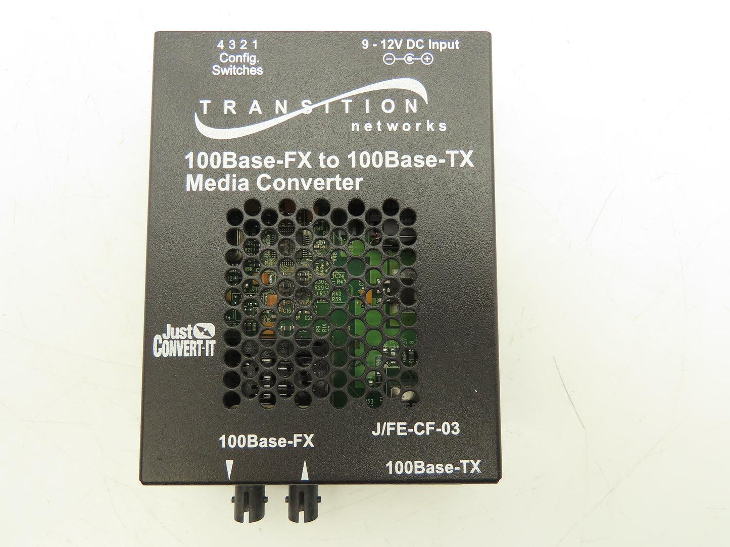 Transition J/FE-CF-03 100Base-FX to 100Base-TX Stand-Alone Media Converter