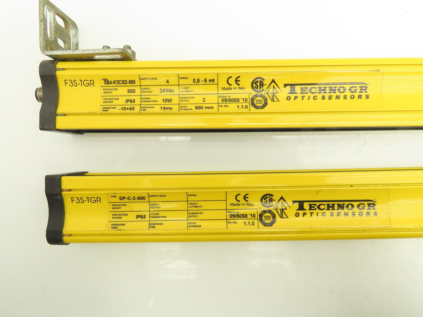 Techno GR SP-C-2-500 Safety Light Curtain Transmitter/Receiver Set 500mm