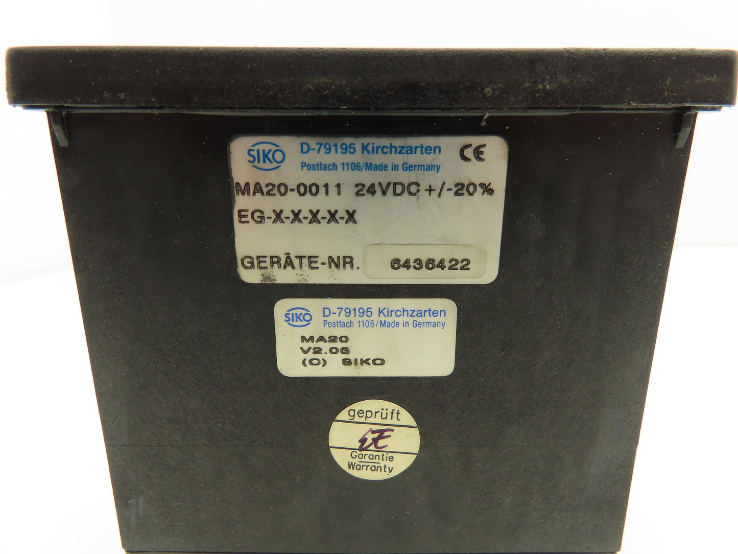 Siko MA200011 MA20-0011 Multifunction Display Control Unit 24VDC