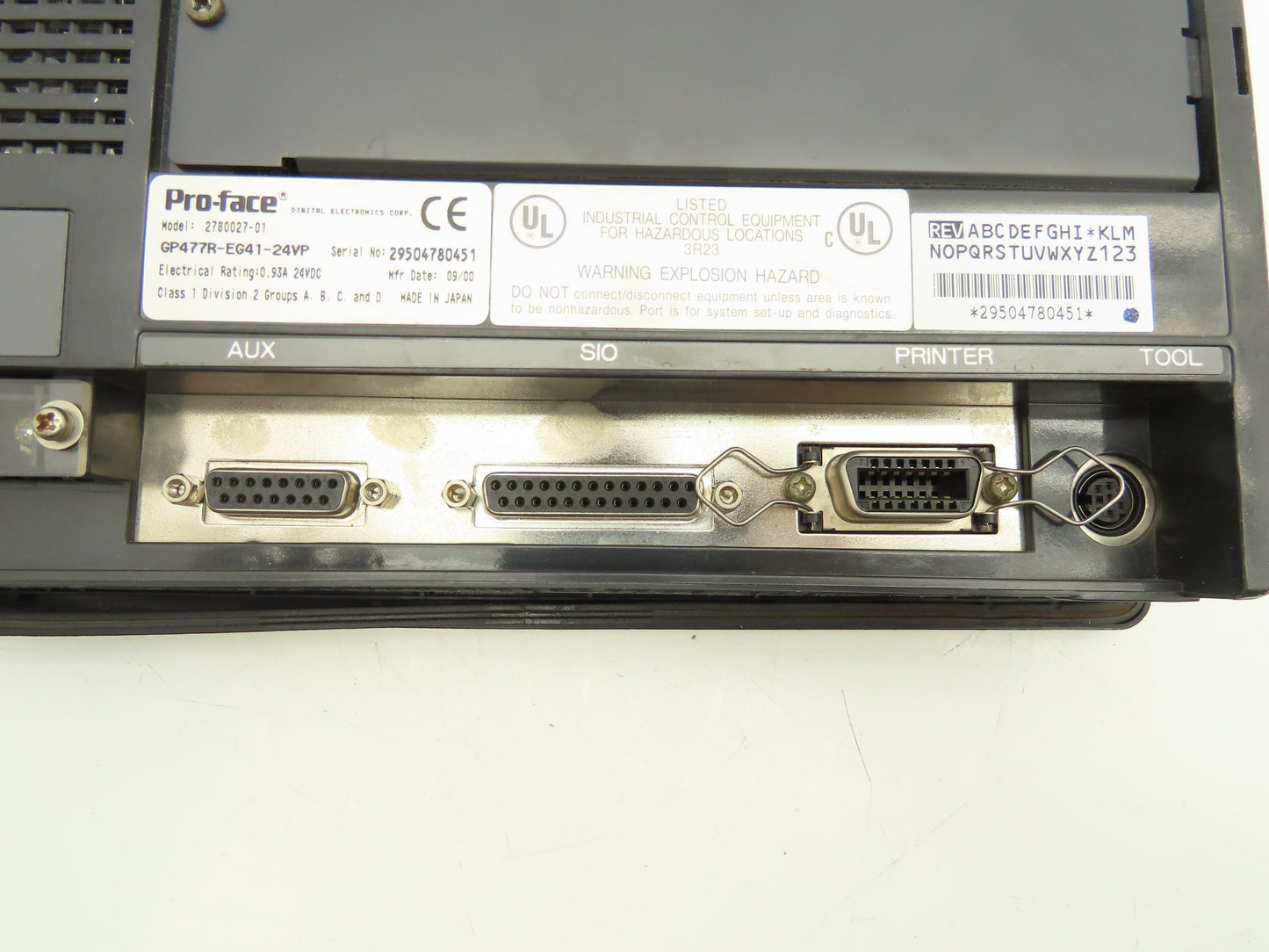 Pro-Face GP477R-EG41-24VP Digital HMI Operator Display Panel 24V