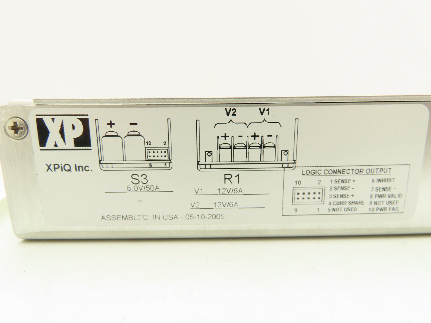 XPiQ XP Power P3S3R1FE3 PLC Power supply Module 100-240V 3.4A