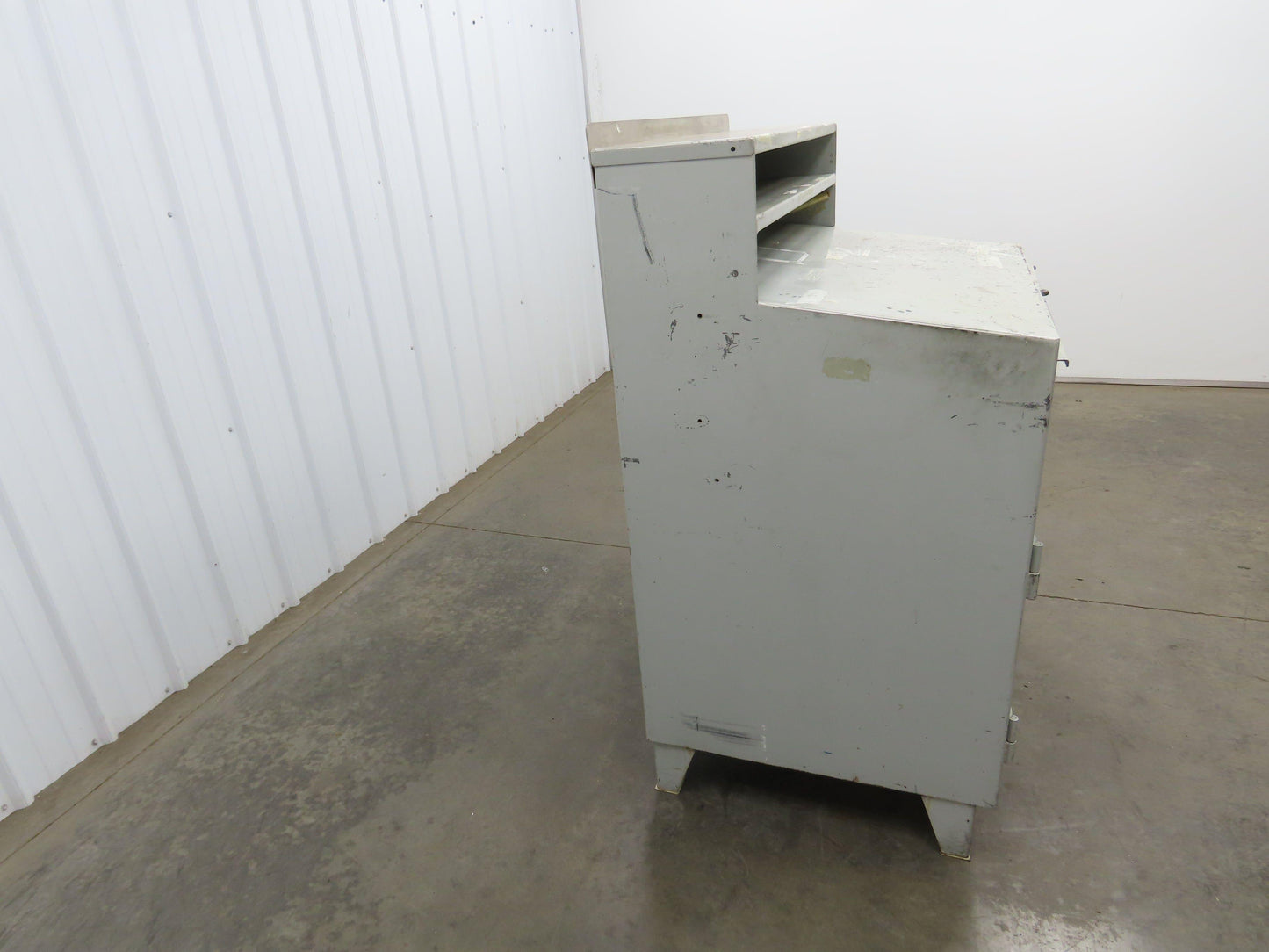 Strong Hold Extreme Duty 12 GA Shop Desk 1 Drawer Riser Shelf 36x28x54"