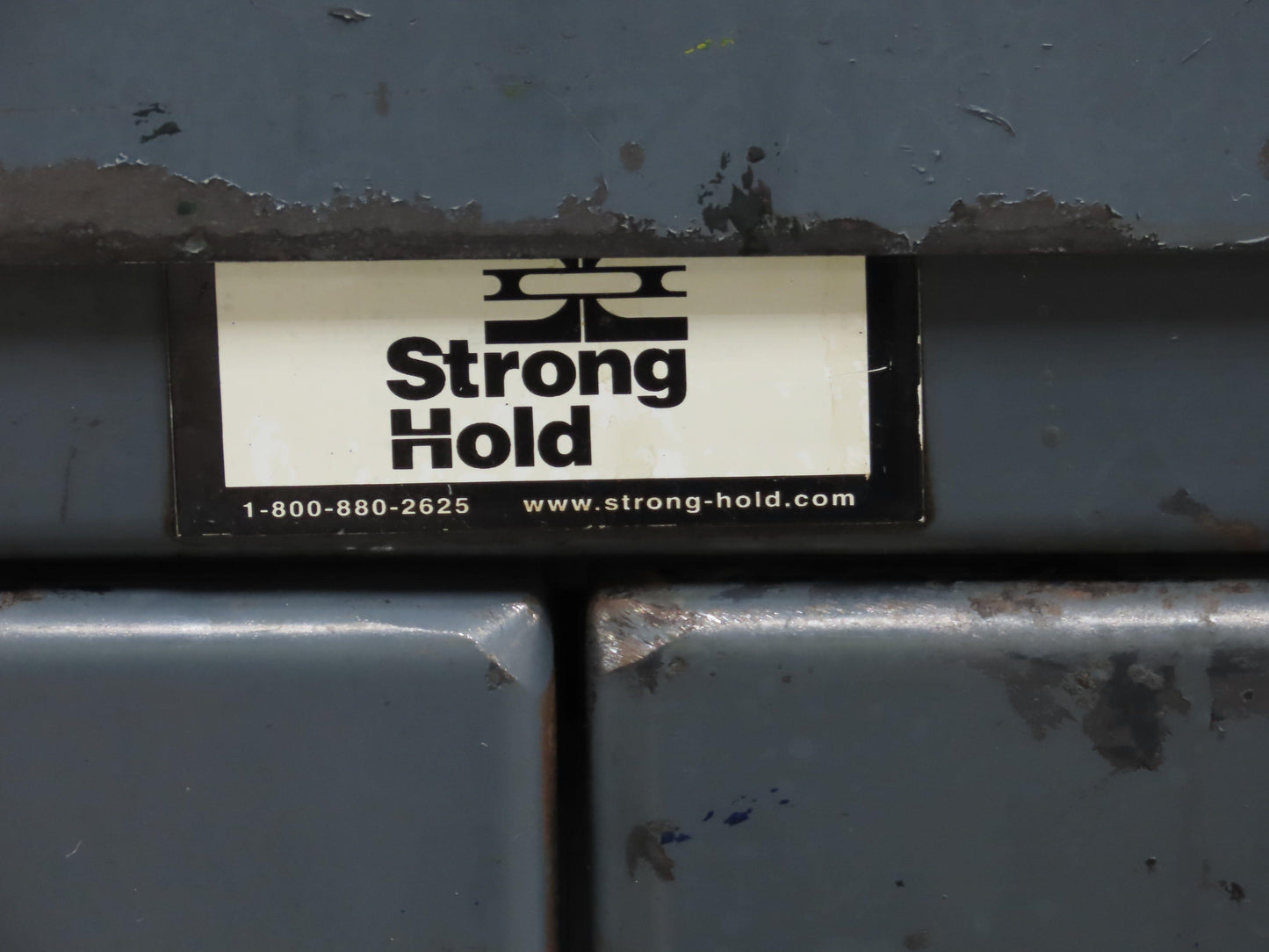 Strong Hold Extreme Duty 12 GA Shop Desk 1 Drawer Riser Shelf 36x28x54"