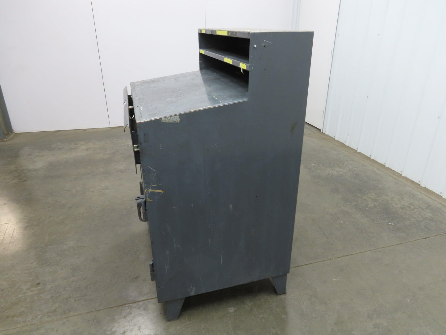 Strong Hold Extreme Duty 12 GA Shop Desk 1 Drawer Riser Shelf 36x28x54"