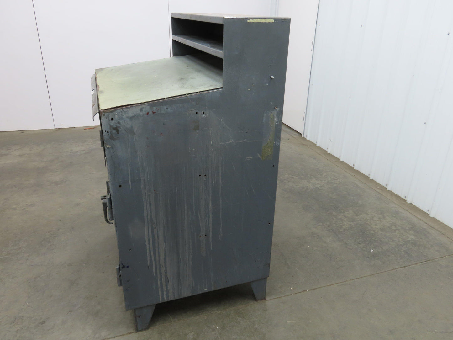 Strong Hold Extreme Duty 12 GA Shop Desk 1 Drawer Riser Shelf 36x28x54"