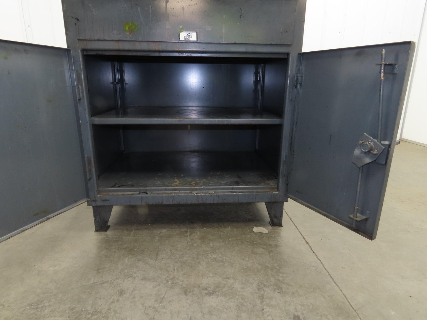 Strong Hold Extreme Duty 12 GA Shop Desk 1 Drawer Riser Shelf 36x28x54"