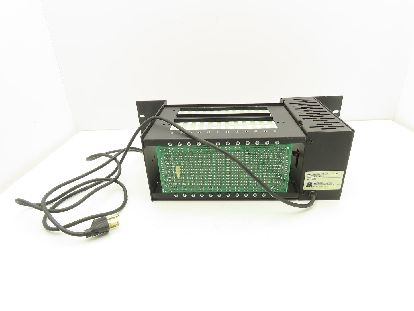 Matrix QMB12.6A11LR PLC Chassis 12-Slot Rack Power Supply