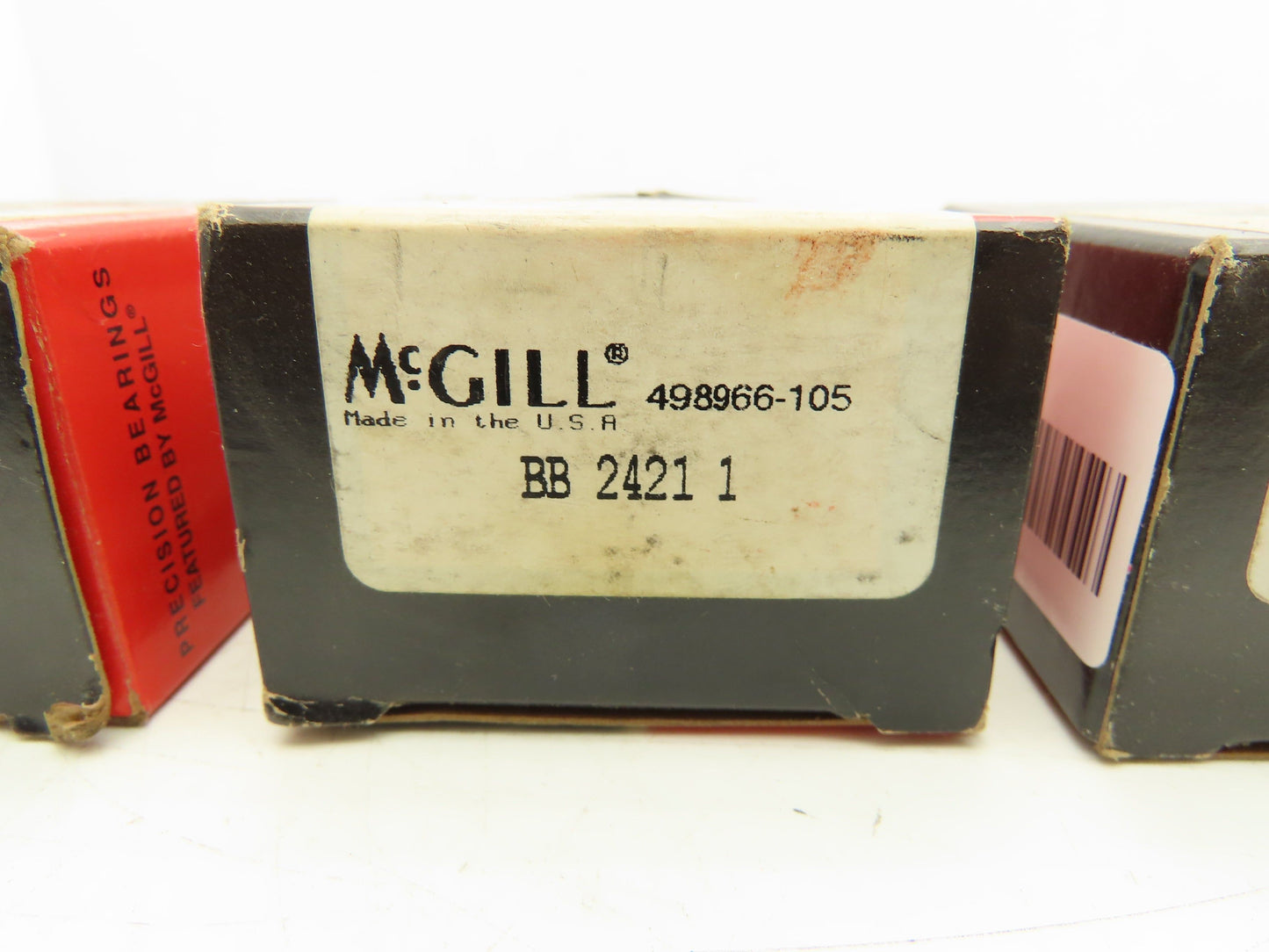 McGill BB-2421-1 Flat Cam Follower 2" Roller Dia. 7/16" Stud Dia. Lot of 3