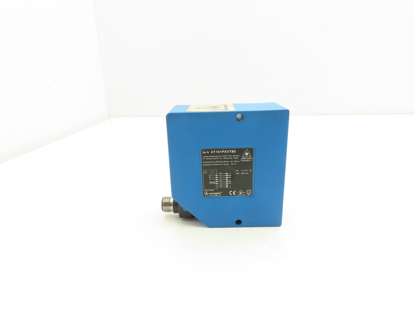 Wenglor XT101PXVT80 Photoelectric Transit Time Laser Sensor 100m Range
