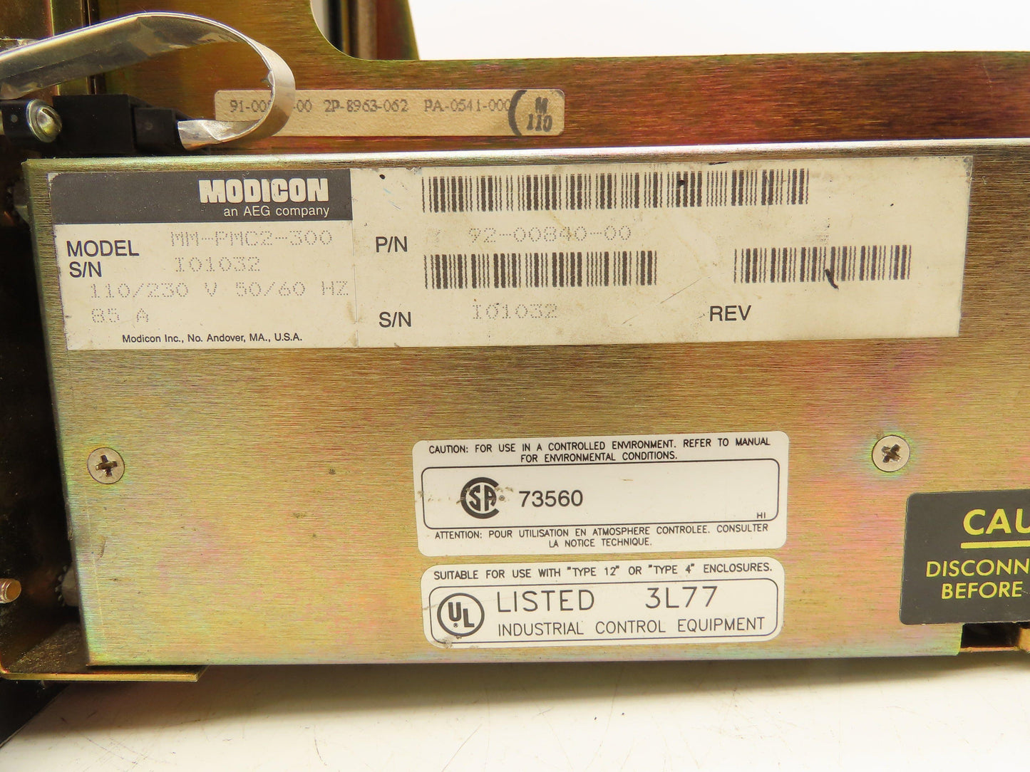 Modicon AEG MM-PMC2-300 PanelMate Plus Interface Control Unit -No Monitor