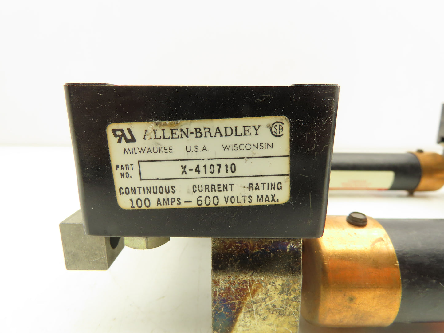 Allen Bradley X-410710 / X-400656 Fuse Block 3 Pole 100A 600V FLSR 80 Fuses