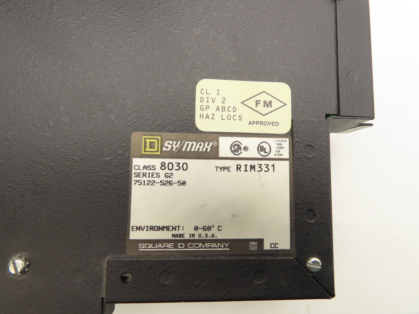 Square D RIM331 PLC SY/MAX Slot Card Input Module Lot of 4