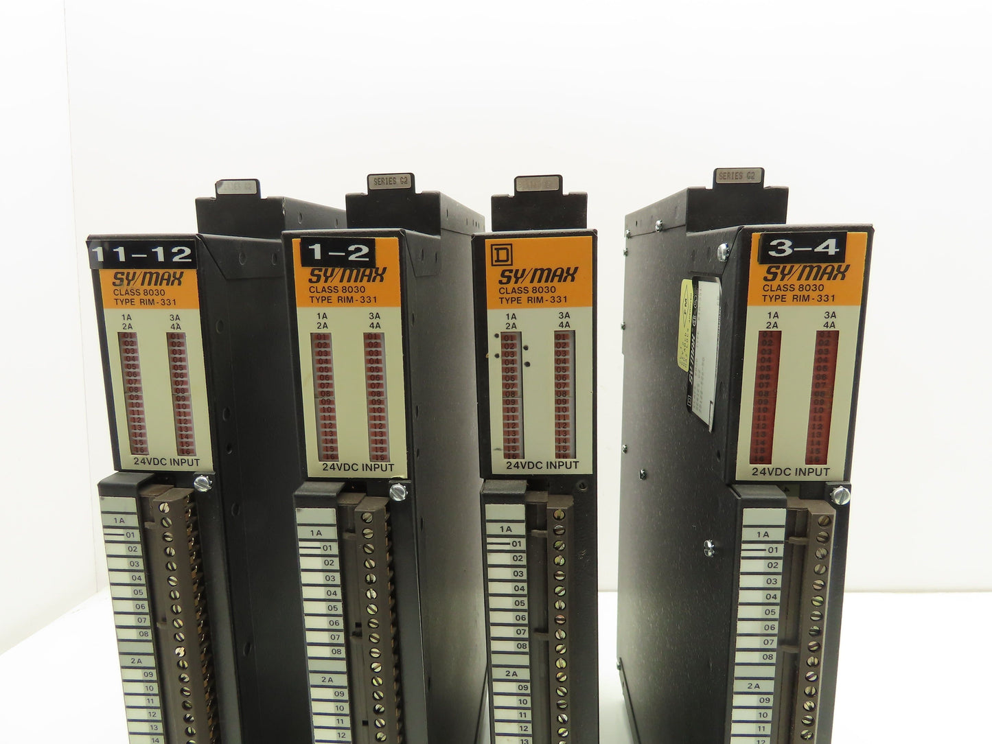 Square D RIM331 PLC SY/MAX Slot Card Input Module Lot of 4
