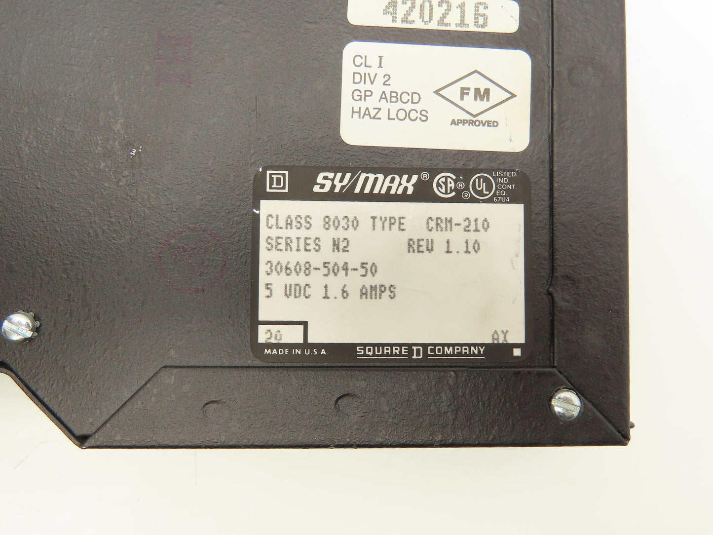 Square D CRM-210 PLC SY/MAX Local Interface Module Lot of 2