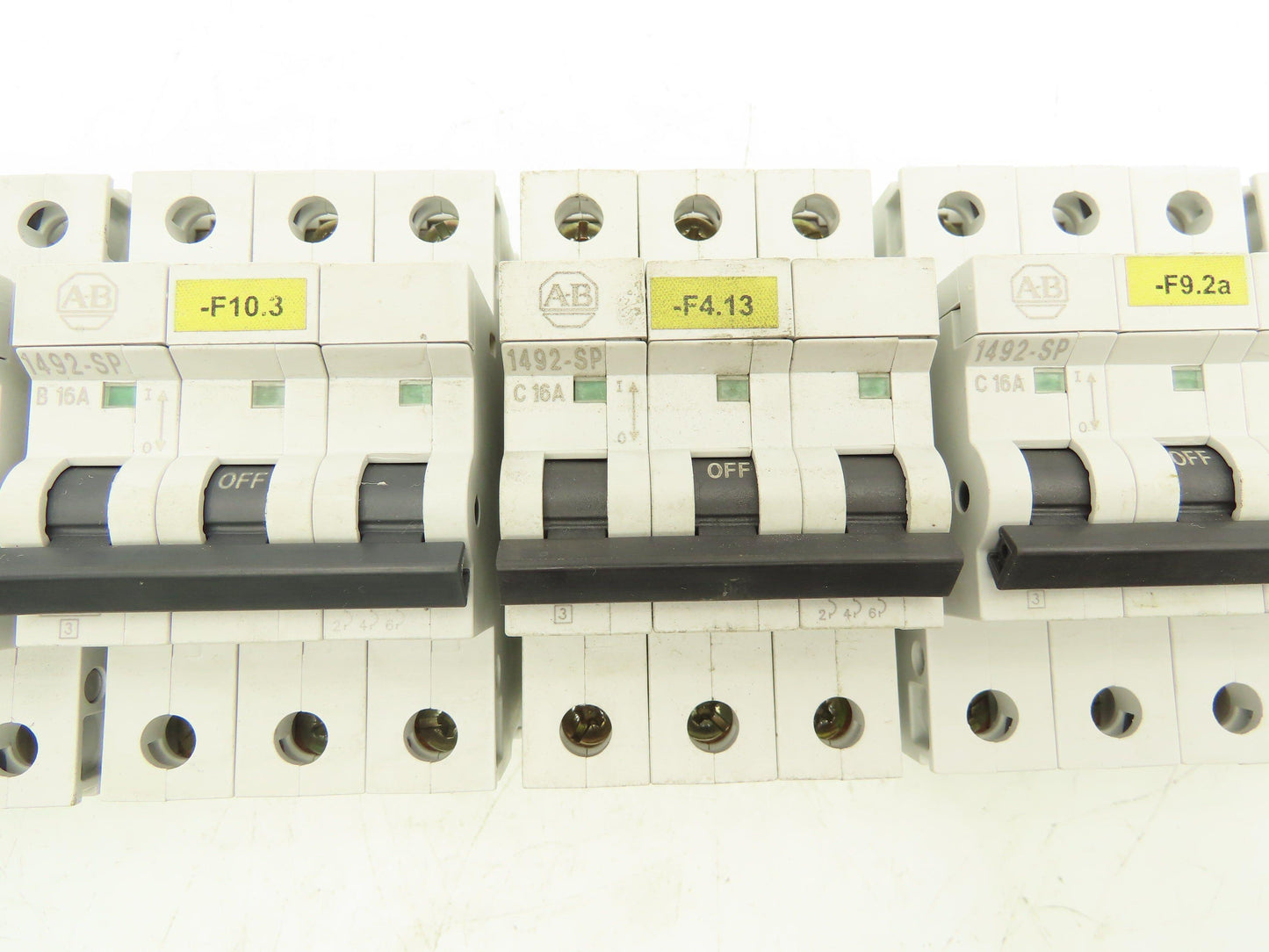 Allen Bradley 1492-SP3B160 Mini Circuit Breaker 16A 3-Pole 277/480V 3PH Lot of 7
