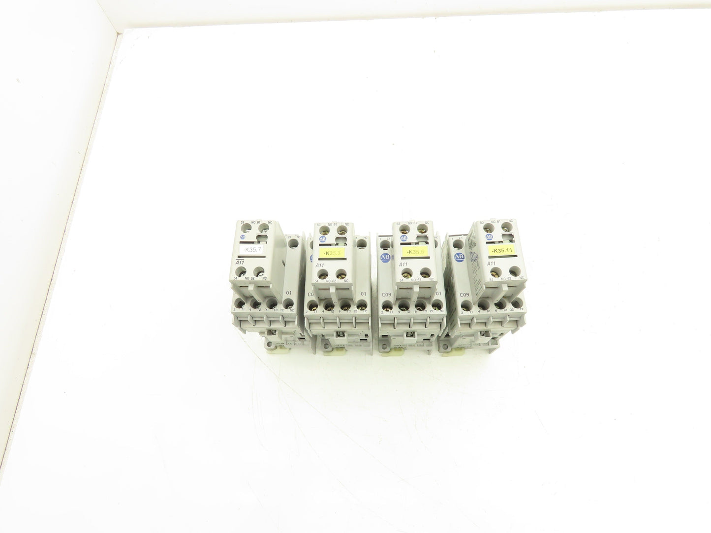 Allen Bradley 100-C09D*01 IEC Contactor 9A 3-Pole 24VDC Coil Aux 100-F Lot of 4