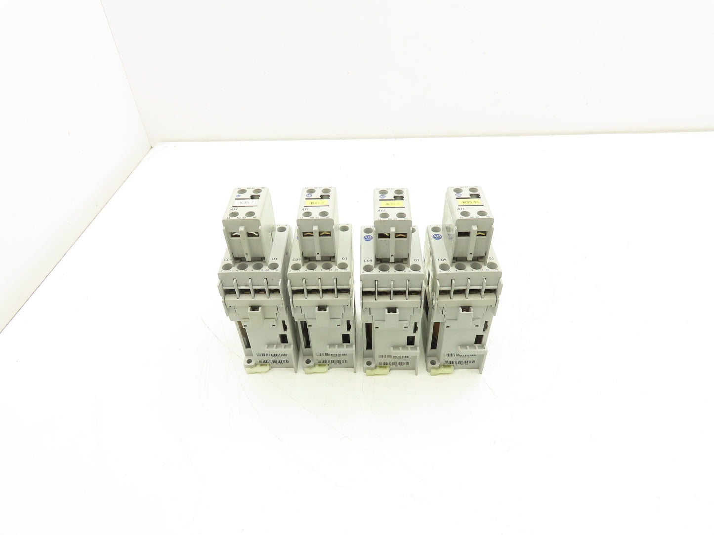 Allen Bradley 100-C09D*01 IEC Contactor 9A 3-Pole 24VDC Coil Aux 100-F Lot of 4