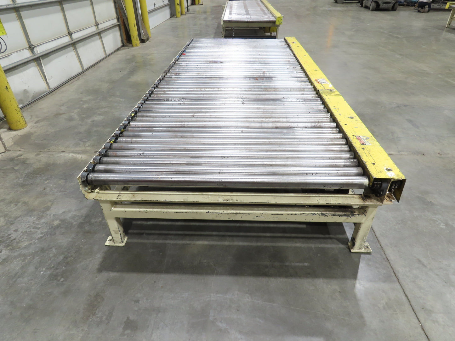 54"x 12' Pallet Transfer Conveyor 2.5" Roller 460V Chain Drive 60 FPM