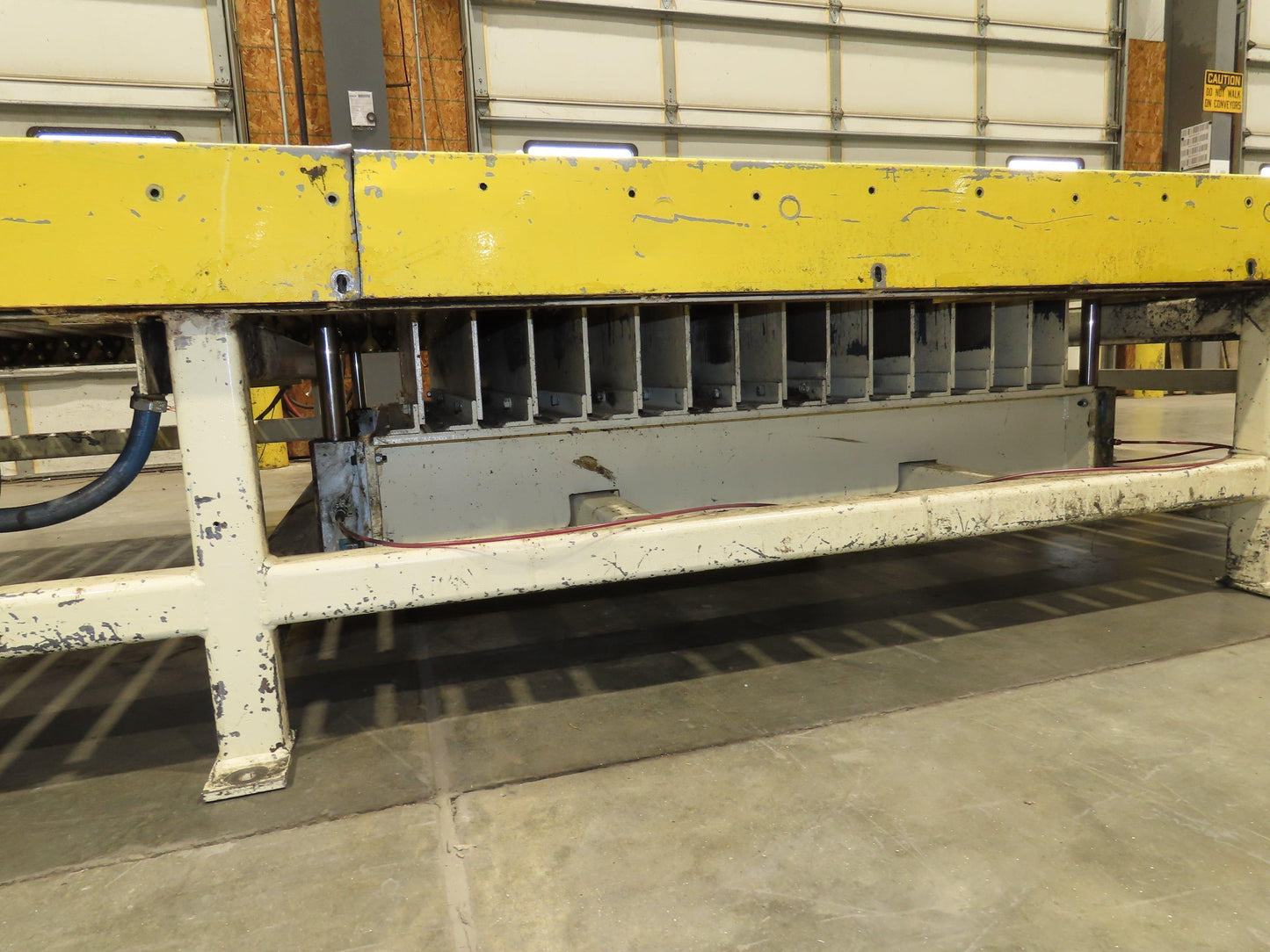 54"x 12' Pallet Transfer Conveyor 2.5" Roller 460V Chain Drive 60 FPM