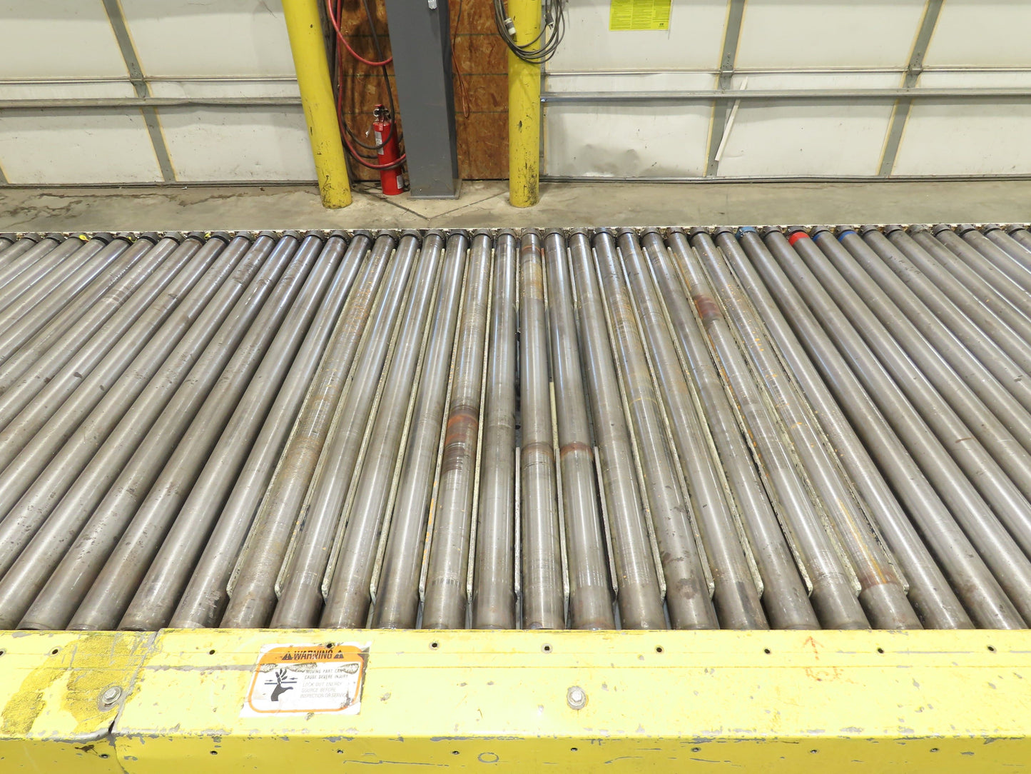 54"x 12' Pallet Transfer Conveyor 2.5" Roller 460V Chain Drive 60 FPM
