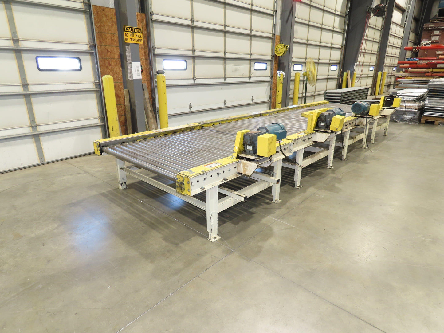 54" Pallet Conveyor 2.5" Roller 1Hp 460V Chain Drive 60 FPM 20' Length