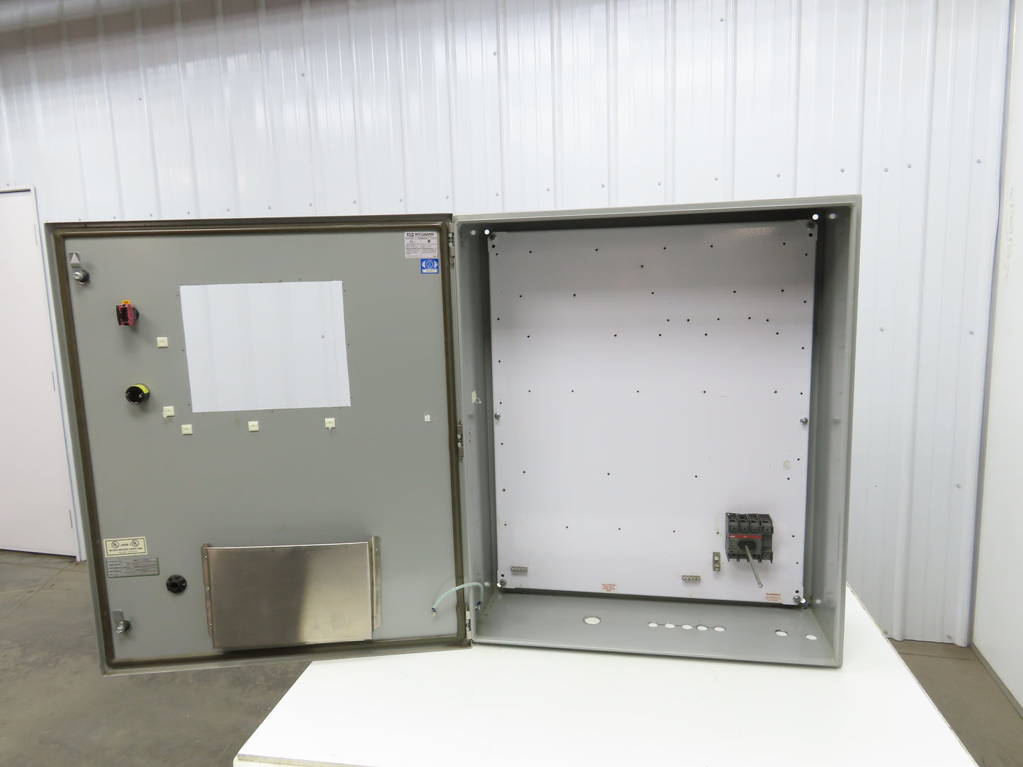 Wiegmann N412363010C Electrical Enclosure Control Panel 36x30x10" 12x9" Cutout