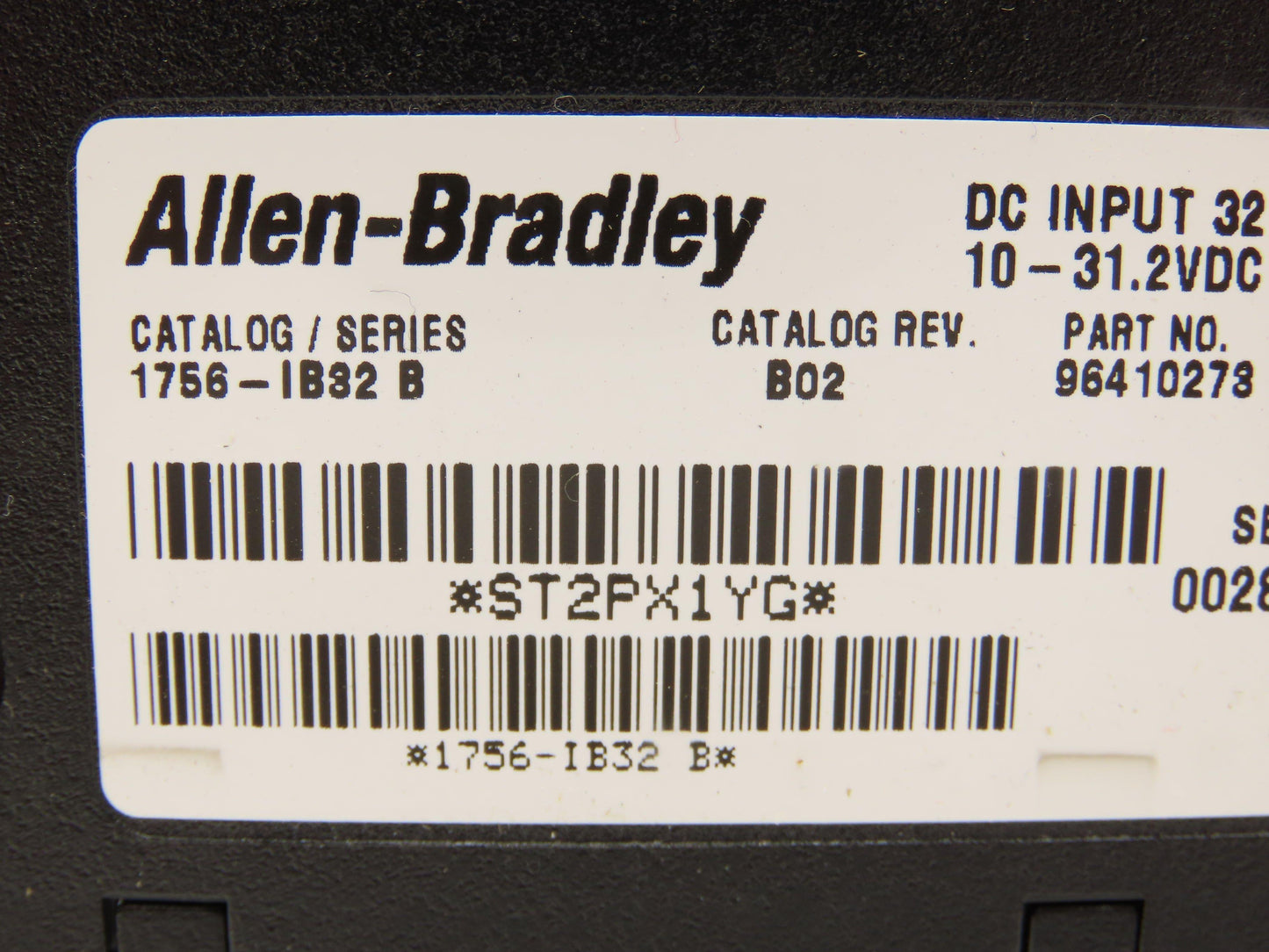 Allen Bradley 1756-IB32 ControlLogix DC Input Module 32pt F/W 3.5 REV B02 Ser B