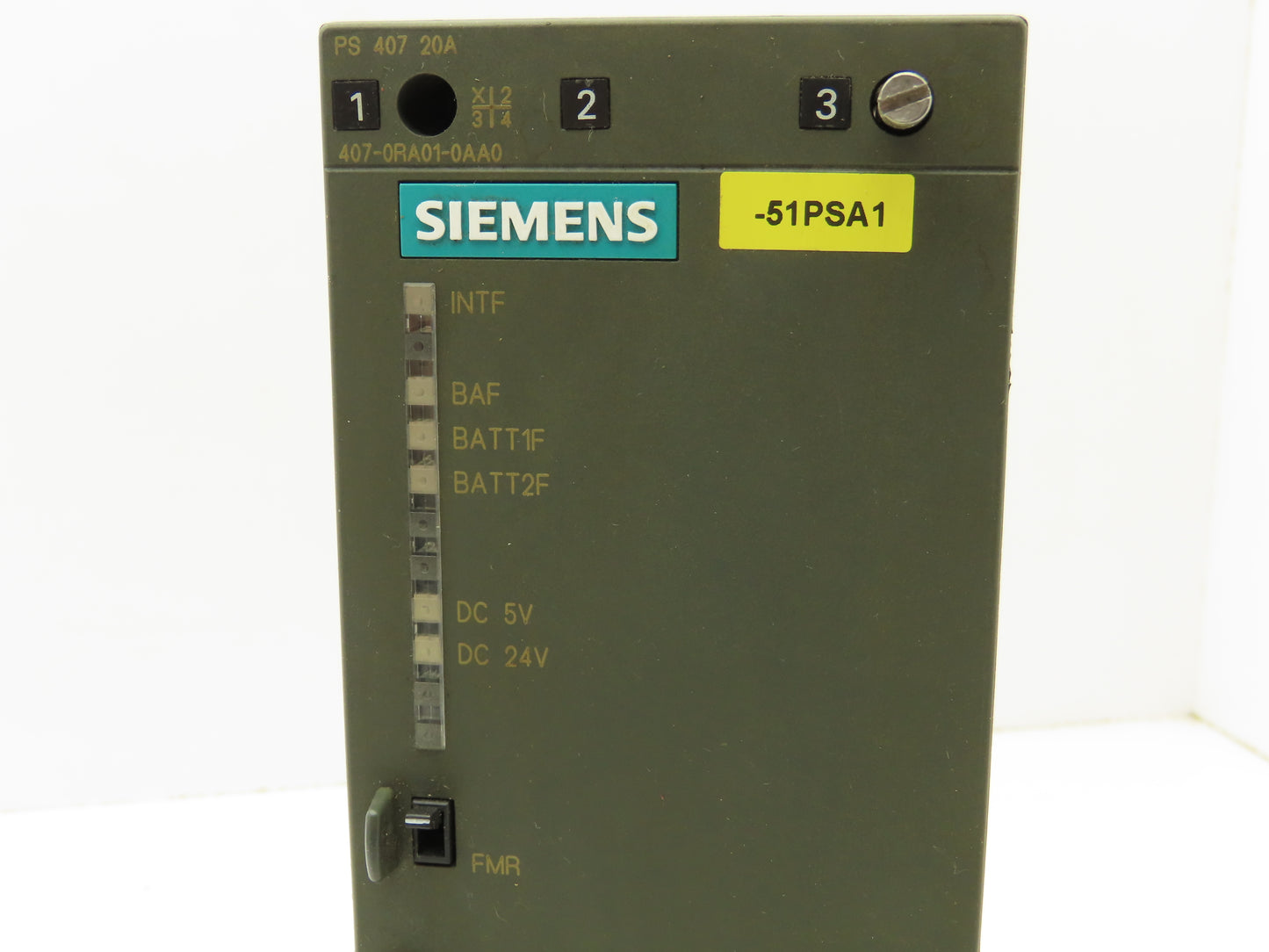 Siemens 6ES7 407-0RA01-0AA0 Simatic S7-400 Power Supply Module 120/230V 20A