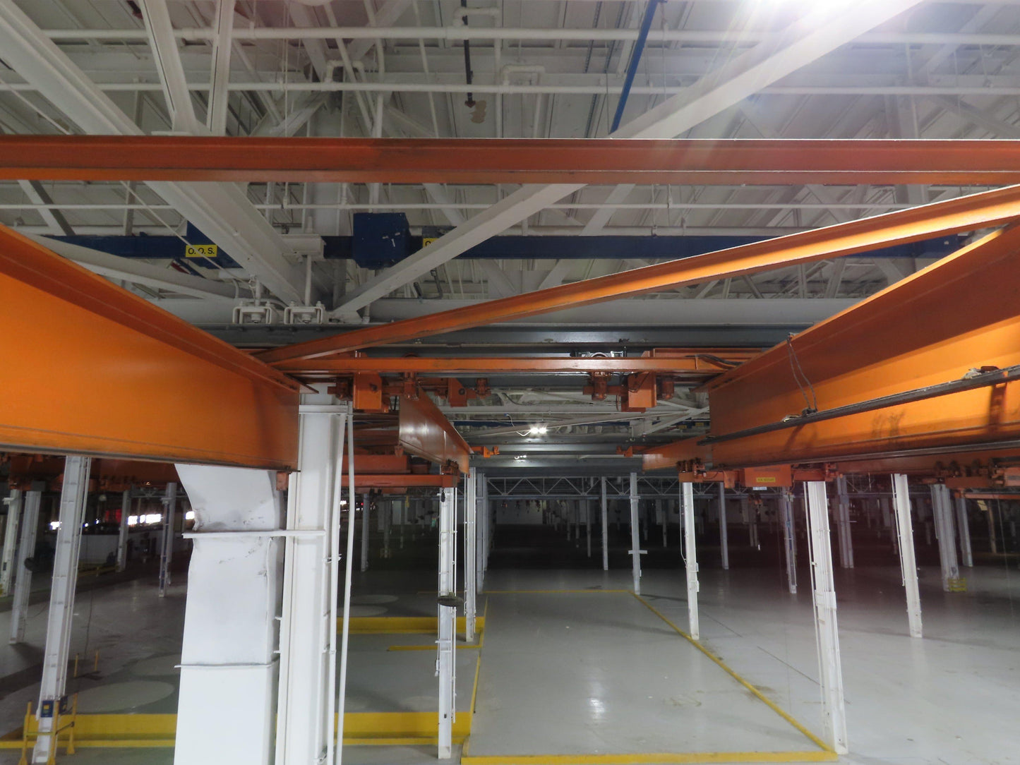 Cleveland Tramrail 16 Ton Double Girder Underhung Bridge Crane 43' Span w/Remote