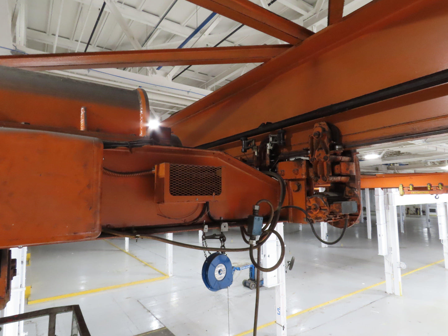 Cleveland Tramrail 16 Ton Double Girder Underhung Bridge Crane 43' Span w/Remote