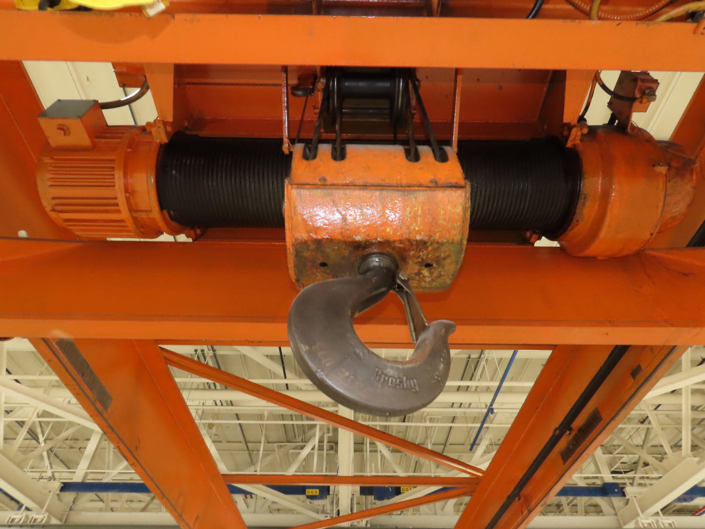 Cleveland Tramrail 16 Ton Double Girder Underhung Bridge Crane 43' Span w/Remote