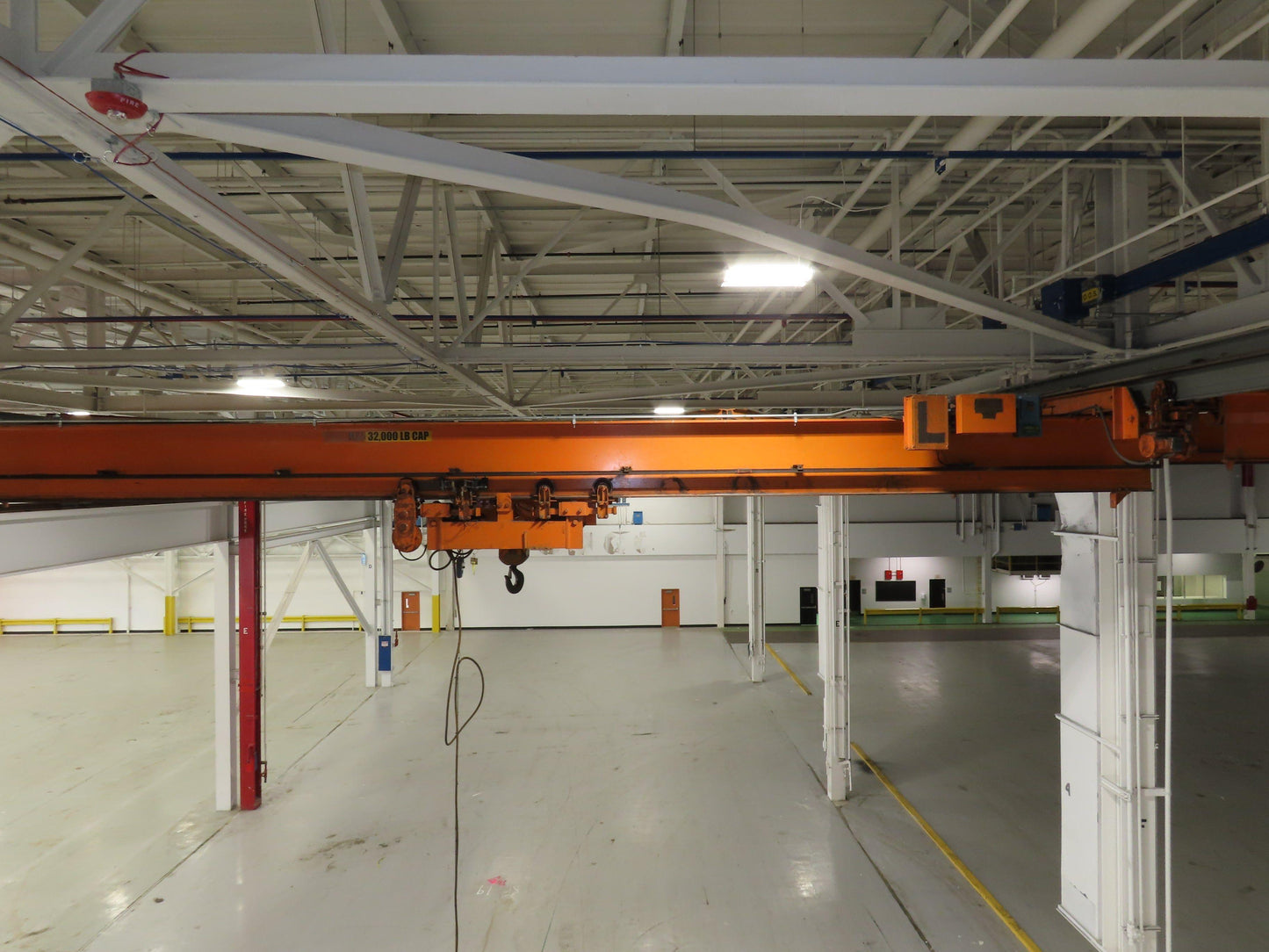 Cleveland Tramrail 16 Ton Double Girder Underhung Bridge Crane 43' Span w/Remote