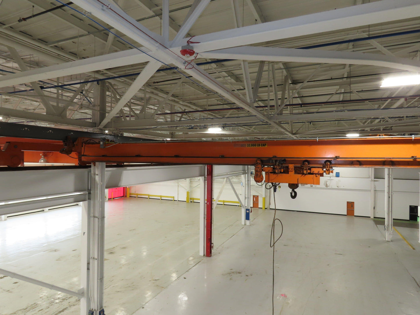 Cleveland Tramrail 16 Ton Double Girder Underhung Bridge Crane 43' Span w/Remote