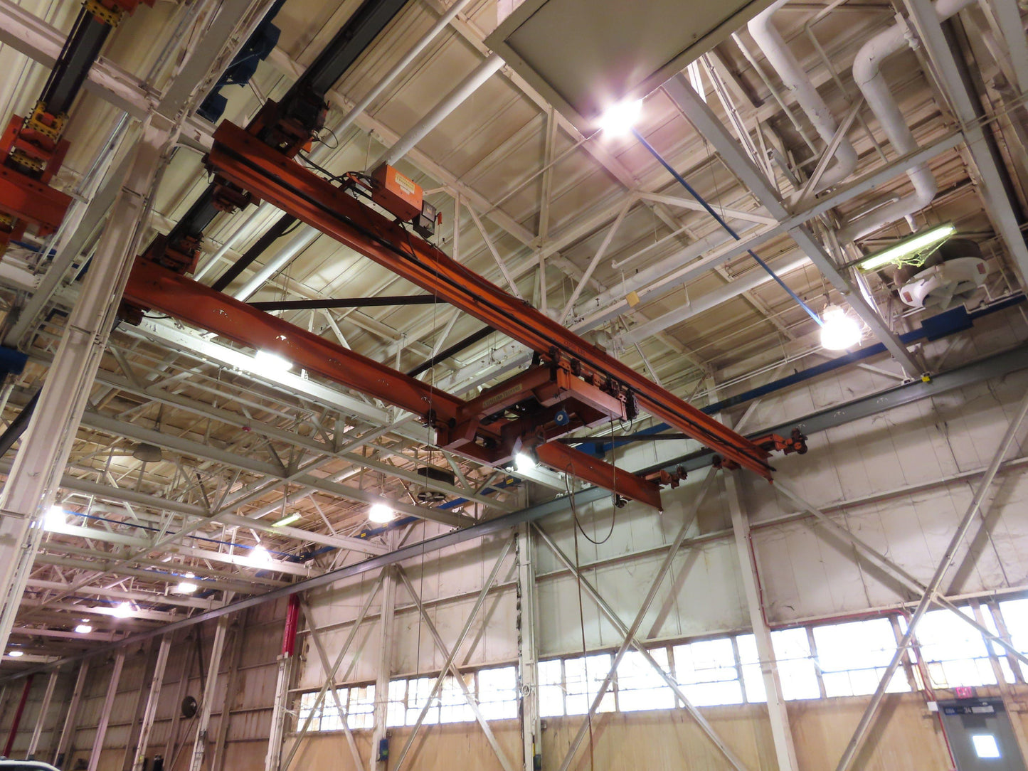 Cleveland Tramrail 11 Ton Double Girder Underhung Bridge Crane 34' 10" Span