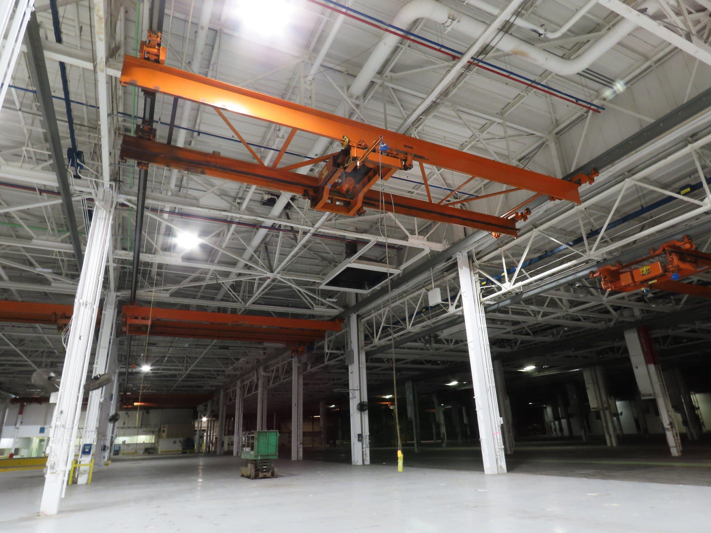 Cleveland Tramrail P&H 10 Ton Double Girder Underhung Bridge Crane 43' Span