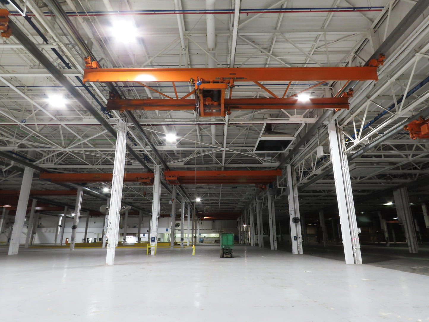Cleveland Tramrail P&H 10 Ton Double Girder Underhung Bridge Crane 43' Span