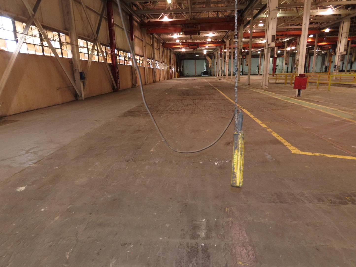 Cleveland Tramrail P&H 15 Ton Double Girder Underhung Bridge Crane 34' 10" Span
