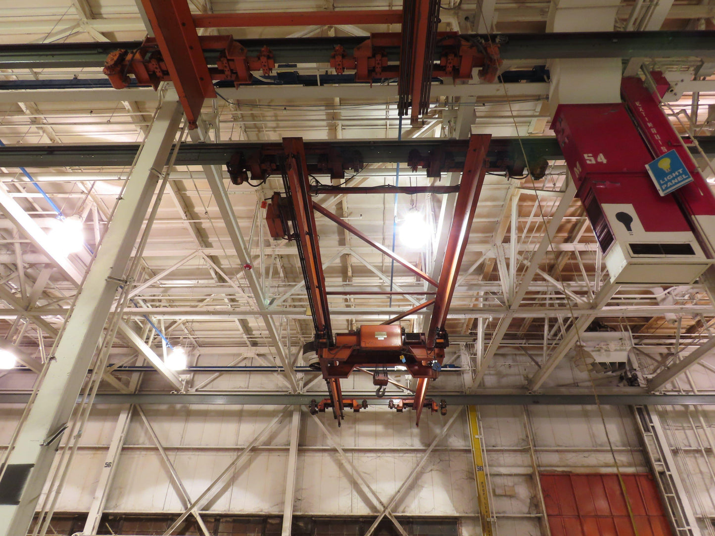 Cleveland Tramrail P&H 11 Ton Double Girder Underhung Bridge Crane 34' 10" Span