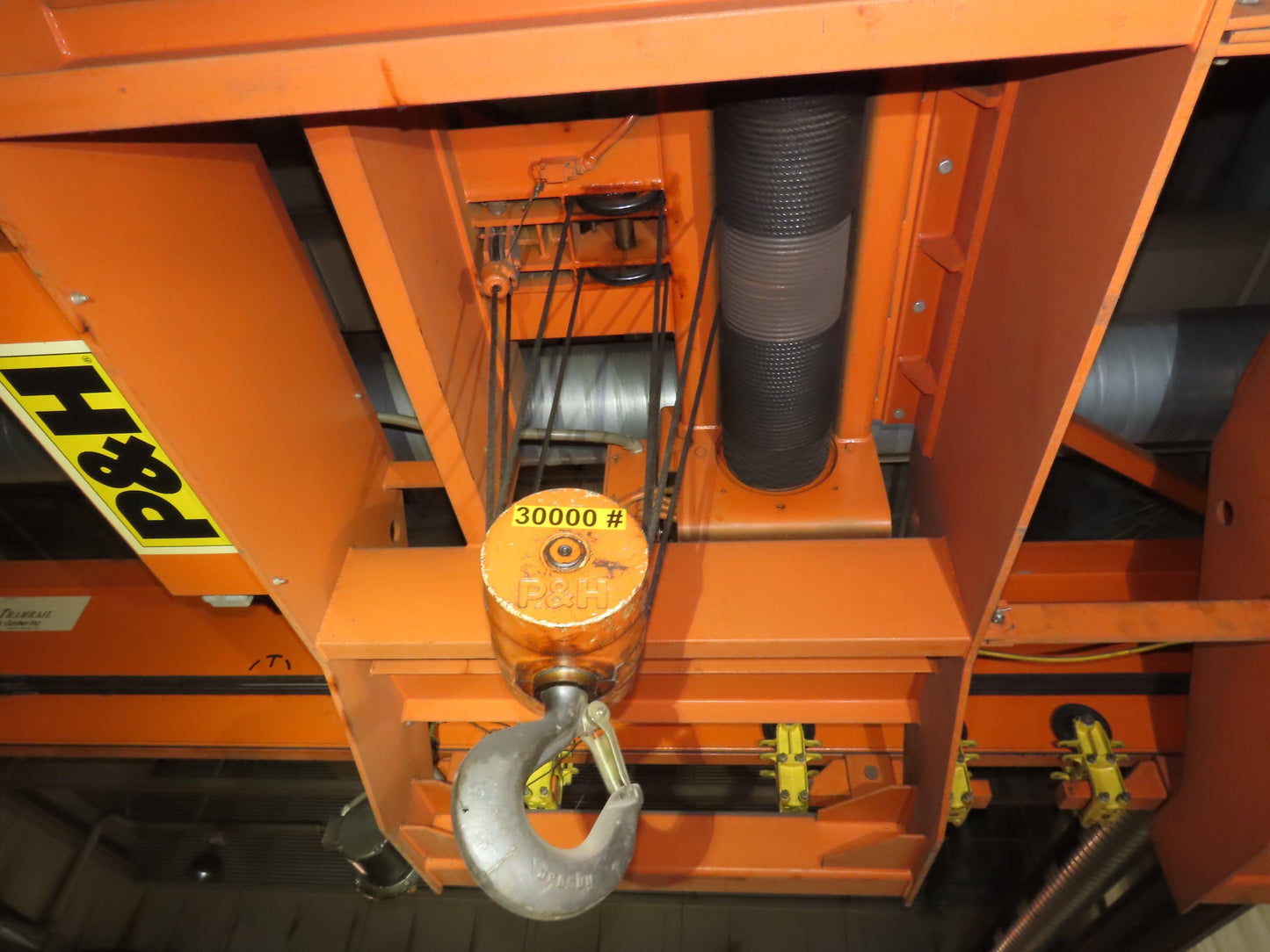 Cleveland Tramrail P&H 15 Ton Double Girder Bridge Crane 45' Span 2-Hoists