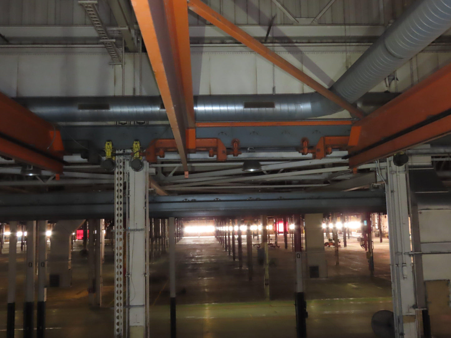 Cleveland Tramrail P&H 15 Ton Double Girder Bridge Crane 45' Span 2-Hoists