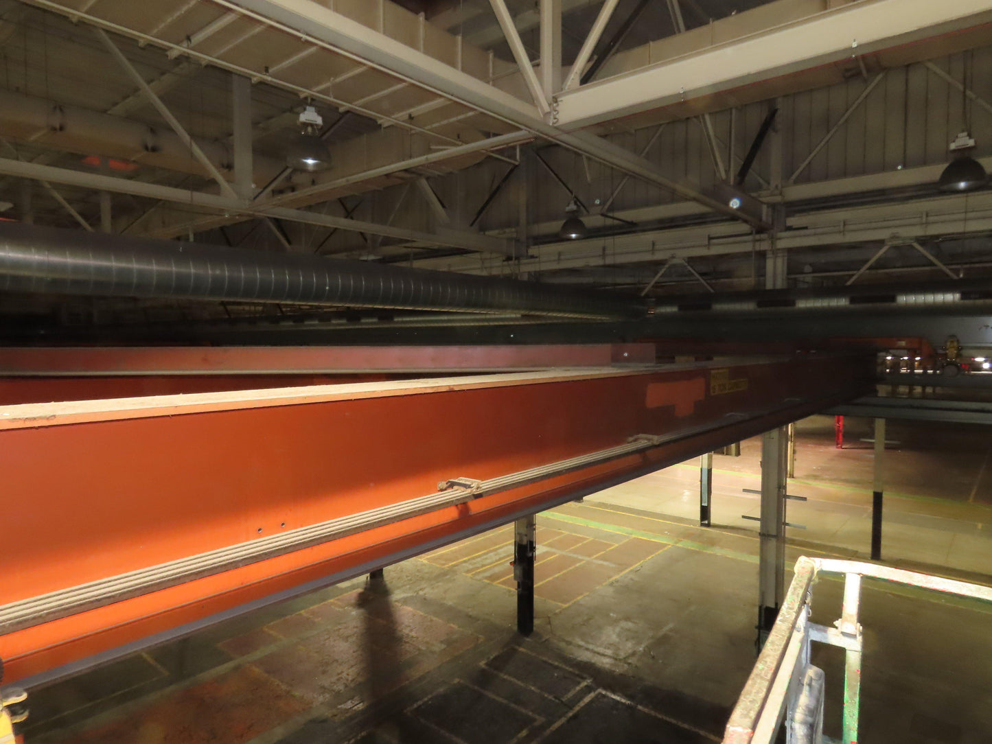 Cleveland Tramrail P&H 15 Ton Double Girder Bridge Crane 45' Span w/Remote