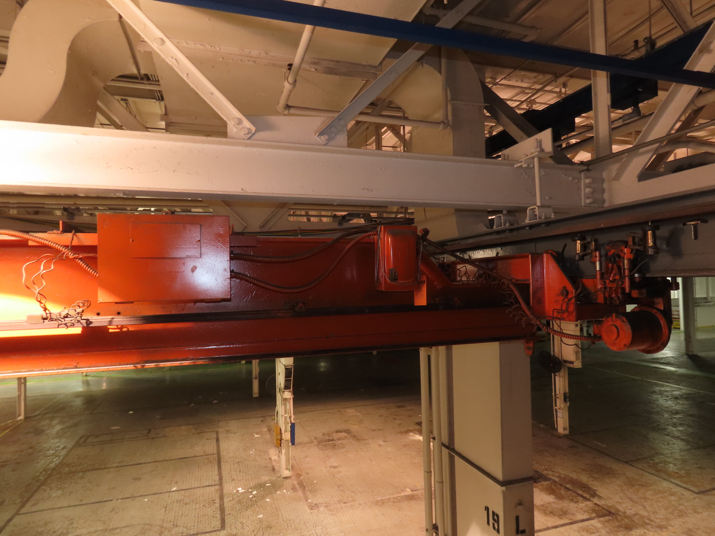 Cleveland Tramrail P&H 6 Ton Single Girder Underhung Bridge Crane 35' 10" Span