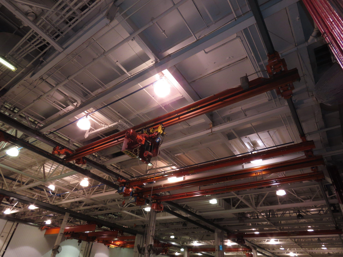 Cleveland Tramrail P&H 5 Ton Single Girder Underhung Bridge Crane 34' 10" Span