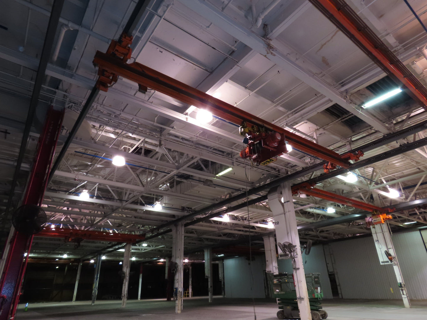 Cleveland Tramrail P&H 5 Ton Single Girder Underhung Bridge Crane 34' 10" Span