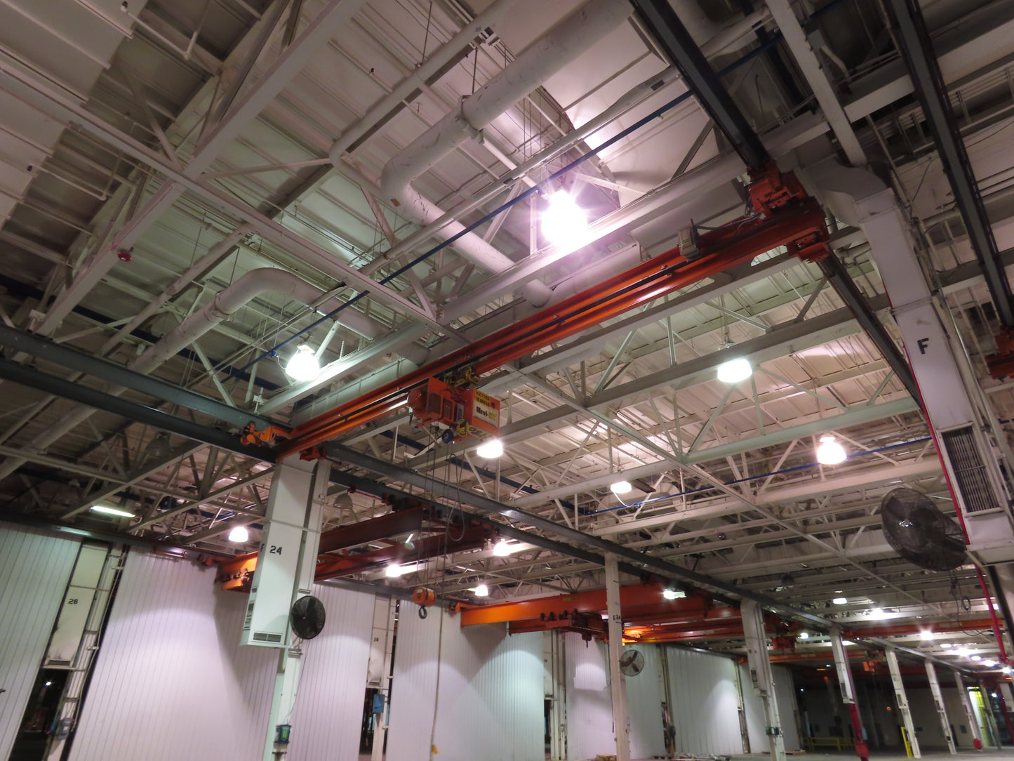 Cleveland Tramrail P&H 5 Ton Single Girder Underhung Bridge Crane 34' 10" Span
